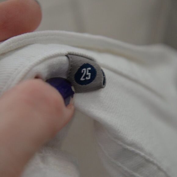 Citizens of Humanity Elson Straight Leg White Jeans Sz 25 - Picture 7 of 8